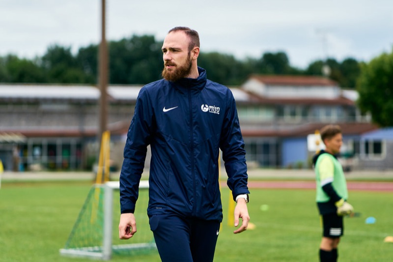 Dominic Dachs beim Training